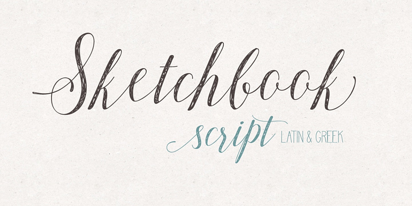 Пример шрифта Sketchbook Script #1